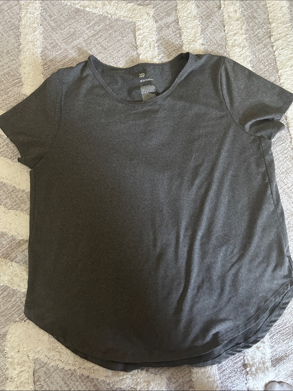 Charcoal Short-Sleeve Crew Tee